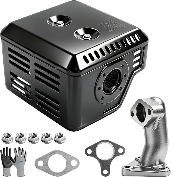 Parts Camp GX240 Muffler Exhaust Assembly Fits for Honda GX240 GX270 8HP 9HP Engine Motor Harbor Freight Predator 301cc engine