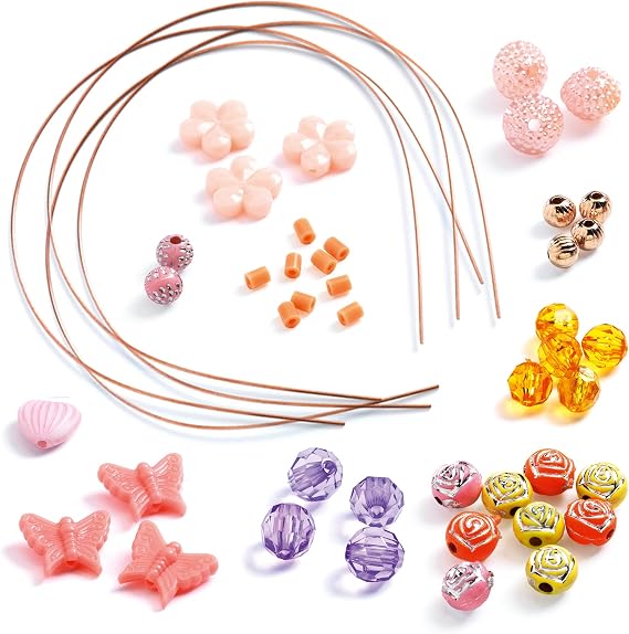 DJECO, Girls Headband Making kit, DIY Hair Accessories Set, Ages 10+ | Creative Fun for Family and Friends, Custom Fashion Pieces, Tween Birthday Craft, Handmade Beaded Jewelry Activity