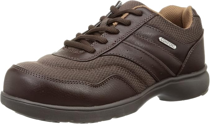 Comfort Walker CF0301 Men's Casual Walking Shoes, Wide 4E Zipper, Cushioned Insole, Easy to Put On and Take Off, Lightweight Men's Sneakers