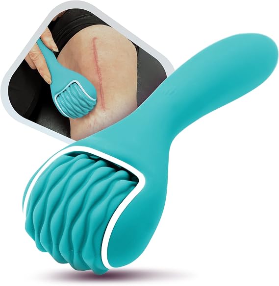 Scar Tissue Massager for Post-Surgery Recovery, Silicone Ice Massage for Post-Surgery Incision Swelling and Soreness, Vibrating Joint Roller for Improved Range of Motion Designed by Physical Therapist