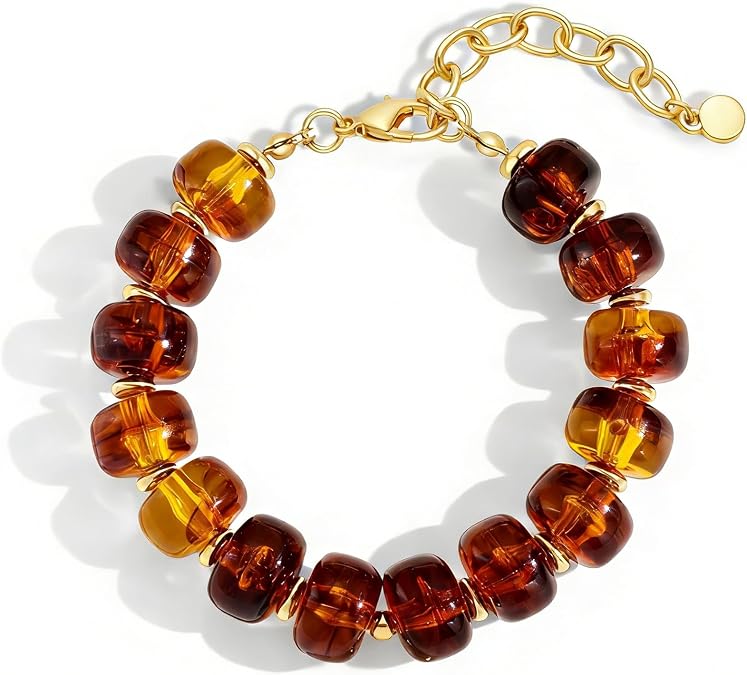 Colorful Chunky Beaded Bracelets for Women