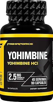Primaforce Yohimbine HCl 2.5mg, 90 Capsules - GMO Free and Gluten Free Supplement
