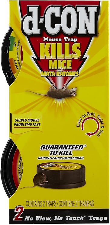 d-CON No View, No Touch Covered Mouse Trap, 2 Traps