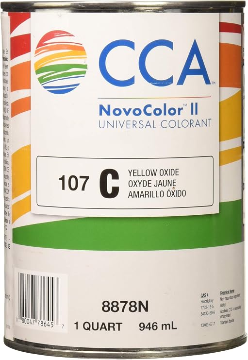 Valspar 8878N C-Yellow Oxide Novocolor II Universal Colorant, 1 Quart