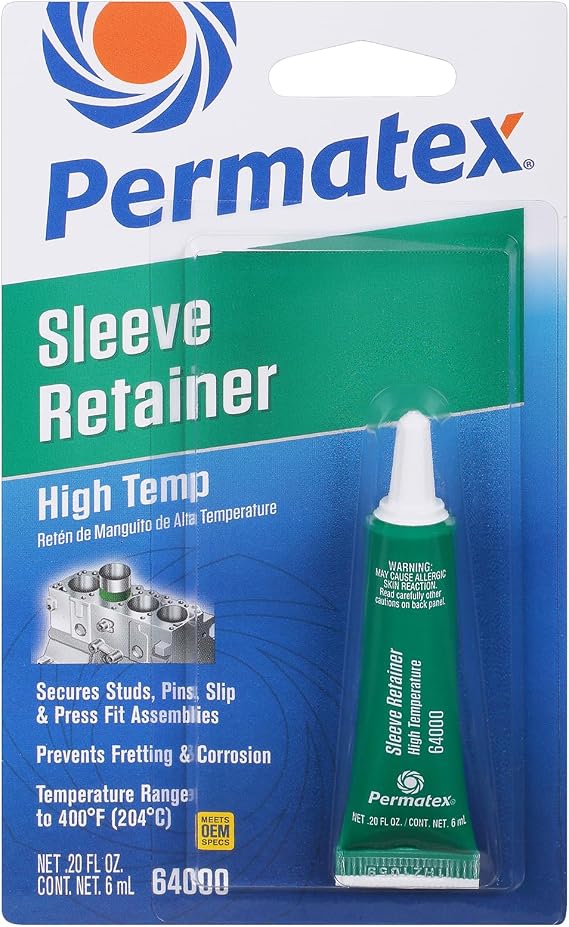 Permatex 64000 High Temperature Sleeve Retainer, 6 ml