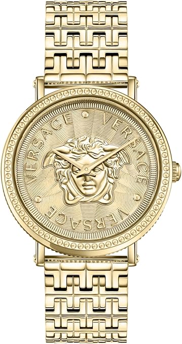 Versace V-Dollar Leather Watch