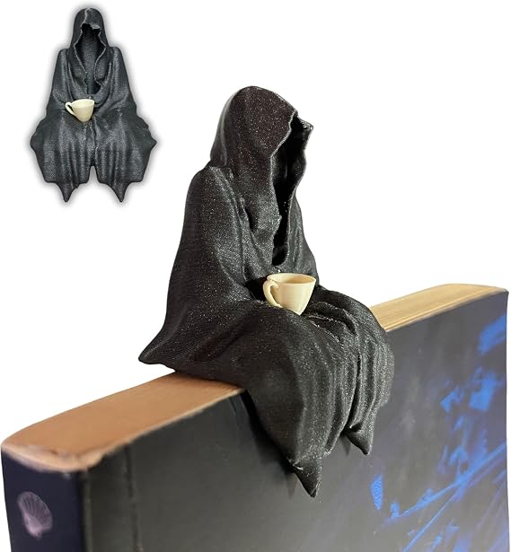 Sitting Ghost Figurine Holding Tea Cup | Suriel ACOTAR Inspired Decoration