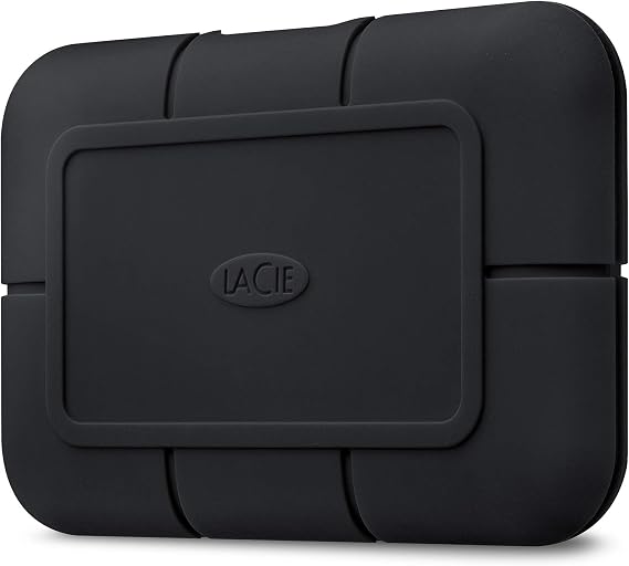 LaCie Rugged SSD Pro 1TB, Externe SSD, voor Mac & PC, USB-C, Thunderbolt 3, Val-, schok- en waterbestendig, Data Rescue Service (STHZ1000800)