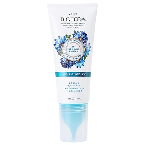 Biotera Intensive Cooling & Hydrating Conditioner for Dry, Scalp & Hair - Soothes & Moisturizes with Lightweight Menthol Balm Formula, Sulfate-Free, Color-Safe, Vegan, 6 Fl Oz