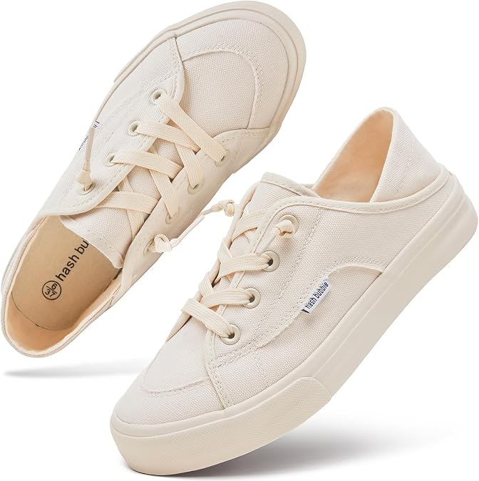 hash bubbie Women's Slip on Canvas Shoes Non Slip Fashion Sneakers Loafers
