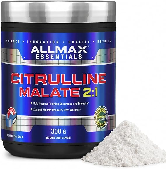 ALLMAX Citrulline Malate Powder, Unflavored, 300 g, 150 Servings