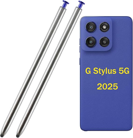 モトローラ Moto G Stylus 5G 2025 スタイラスペン交換用 Moto G Stylus 5G 2025 全バージョンのタッチスクリーンSペンPantone Surf The Web用 2パック G Stylus 2025 ペン