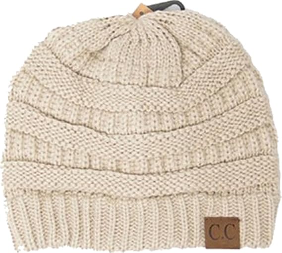PacificPlex Slouchy Cable Knit Beanie Skully Hat for Women