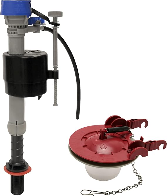 Fluidmaster K-400H-040-T5 PerforMAX Fill Valve and 3" Flapper Toilet Repair Kit, Multicolor
