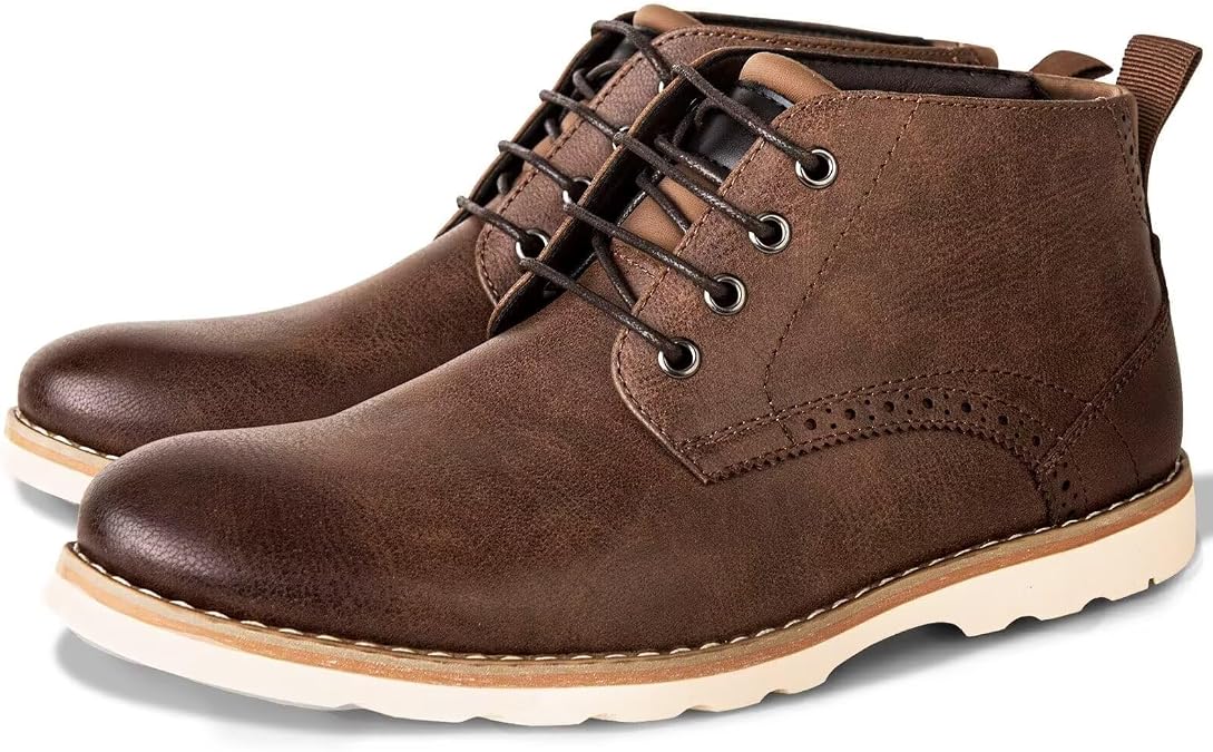 Men Chukka Boots Premium Leather brown Boots