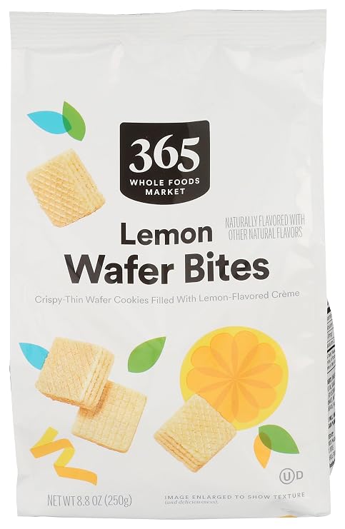 365 By Whole Foods Market Lemon Wafer Bites, 8.8 Oz
