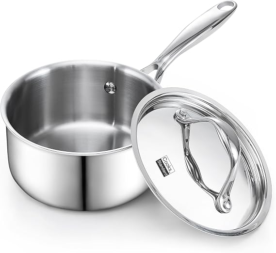 Cooks Standard 1.5 Quart Multi-Ply Clad Stainless Steel Saucepan with Lid