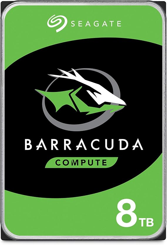Seagate BarraCuda Pro 8TB Internal Hard Drive Performance HDD 3.5 Inch SATA 6 Gb/s 5400 RPM 256MB Cache for Computer Desktop PC Laptop, Data Recovery Frustration Free Packaging (ST8000DM004)