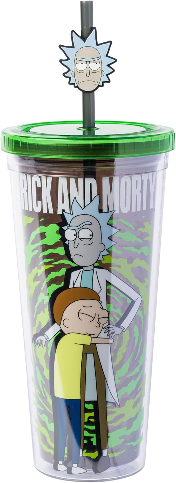 Silver Buffalo Rick and Morty, Plastic Cold Cup, 24oz