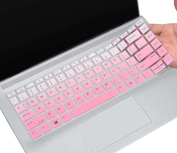 Keyboard Cover for HP ProBook 440 445 G5 G6 G7 G8 14", HP ProBook x360 440 G1 14, HP ProBook 640 G4 G5 G7 G8 14, HP ProBook 430 G5 Notebook Protective Skin(Not Fit ProBook 440 445 G11), Ombre Pink