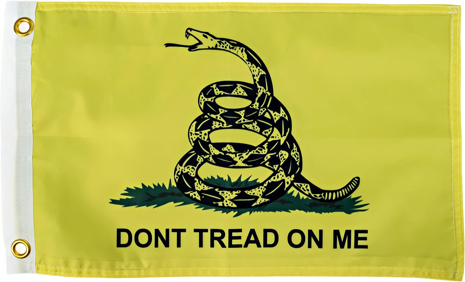 Dont Tread On Me Flag 12x18 Inches - Perfect for UTV ATV SxS Boats - Attach to Whip Lights or Flag Poles - Double Sided - Ulti Offroad