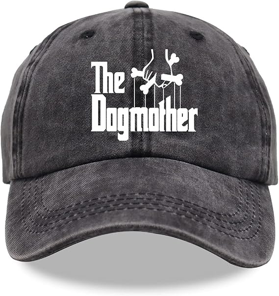 The Dog Mother Hat - Lover Gifts for Women, Mother's Day Adjustable Distressed Best Mom Baseball Cap Denim