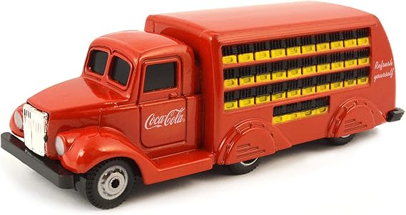 Motor city classics Coca-Cola Diecast Collectible | 1937 Bottle Truck | 1:87 Diecast Scale Model 424132 | Officially Licensed Coca-Cola