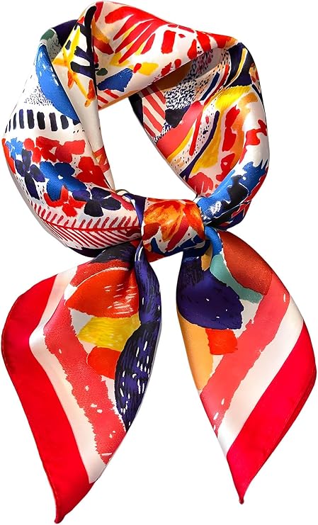 Dailyacc Hair Bandanas Scarf For Women Lightweight Fashion Neck Silk Satin Head Scarves For Sleeping Handbags Scarf