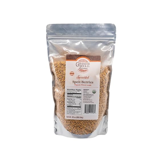 Granite Mill Farms Organic Sprouted Spelt Berries, 30 OZ