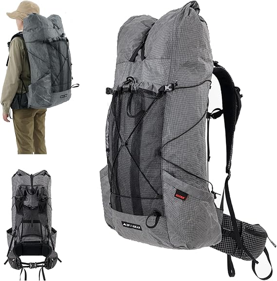 windhike 3F UL Gear 35+10L Internal Frame Hiking Backpack for Men Women