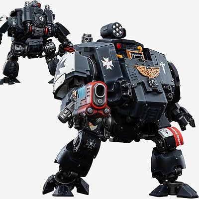 JOYTOY Warhammer 40K Black Templars 118 Action Figures Black Templars Redemptor Dreadnought Model Collection Mech Model