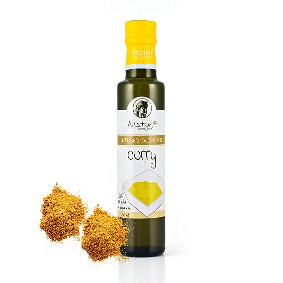 Ariston Greek Olive Oil Extra Virgin, Curry Infused, 8.45 Fl Oz