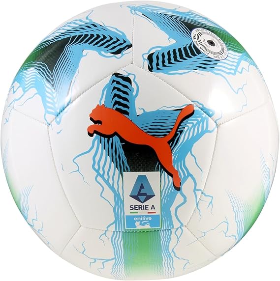 PUMA Orbita Serie A MS Unisex Adult Training Ball,White-multicolor, 5