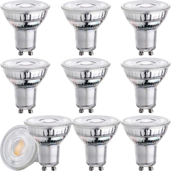 GU10 LED Light Bulb 1.9 W 340 LM Warm White 3000 K 36° Beam Angle Energy Efficiency Class A Not Dimmable Pack of 10