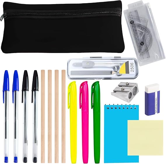 School Stationary Sets, Maths Sets For Secondary School, Back to School Stationery Set, Stationery Supplies, Exam Stationer Set, Maths Kit, Back To Schools Stationer Ruler Kit For Office Home Schools