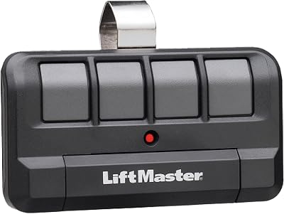 LiftMaster 894LT 4-Button Learning Garage Door Opener Remote Control - with Visor Clip - Use with myQ App - Works with Up to 4 Doors - Learning Remote Garage Door Opener - Sends a New Code - 2 Pack