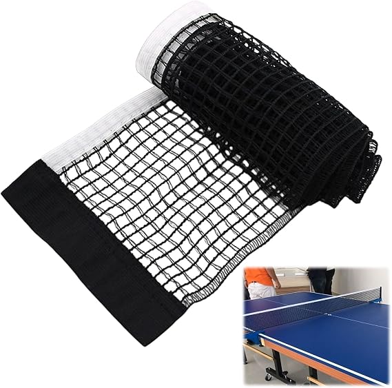 Table Tennis Net,Replacement Ping Pong Net,Adjustable Portable Folding Table Tennis Nets,for Indoor Outdoor School Gym Home Fun Activity(175cm)