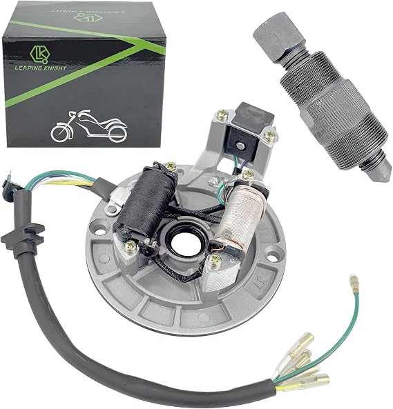 Ignition Magneto Stator Coil Plate & Flywheel Puller for 50 70 90 110 125cc | Taotao Kazuma SSR Baja ATV Quad Dirt Kick Bike 4 Wheeler