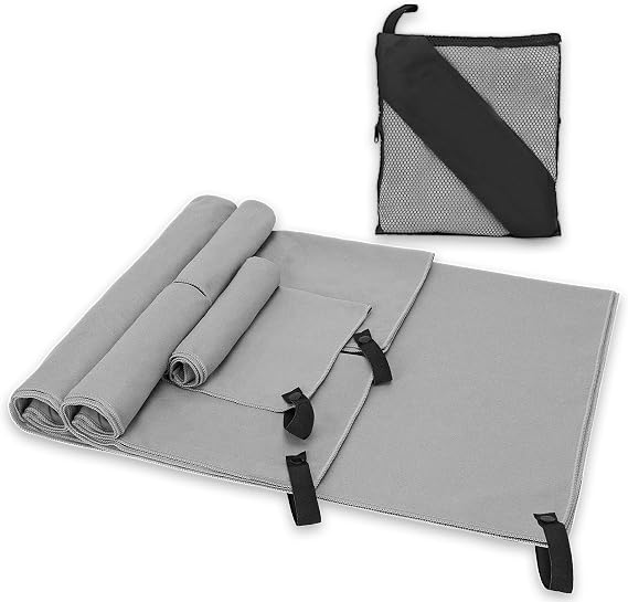 Alyvisun 4Pcs Microfibre Towel Set Quick Dry Travel Towel