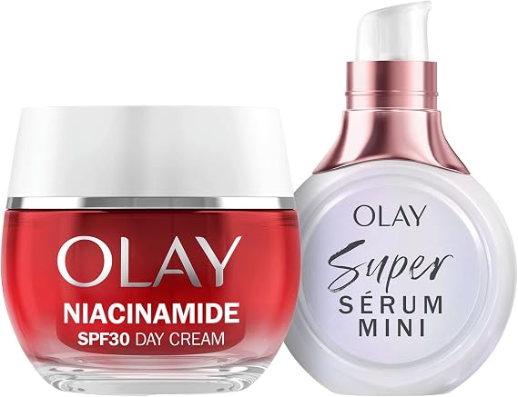 Olay Super Powered Duo: Super Serum + Regenerist Niacinamide Day Cream SPF30