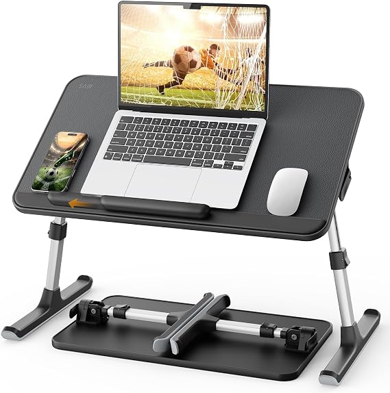 Bix Saiji AL30 Ayarlanabilir Laptop Standı Ergonomik Tasarım 17 İnç Uyumlu Taşınabilir Masa Siyah