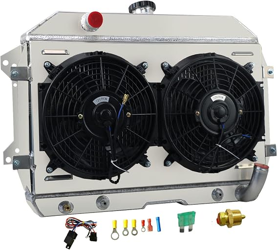 4 Row Core Radiator For 1970-1975 71 72 73 74 Nissan Datsun 240Z 260Z S30 Chevy V8 Aluminum Radiators Shroud fan Relay Kits