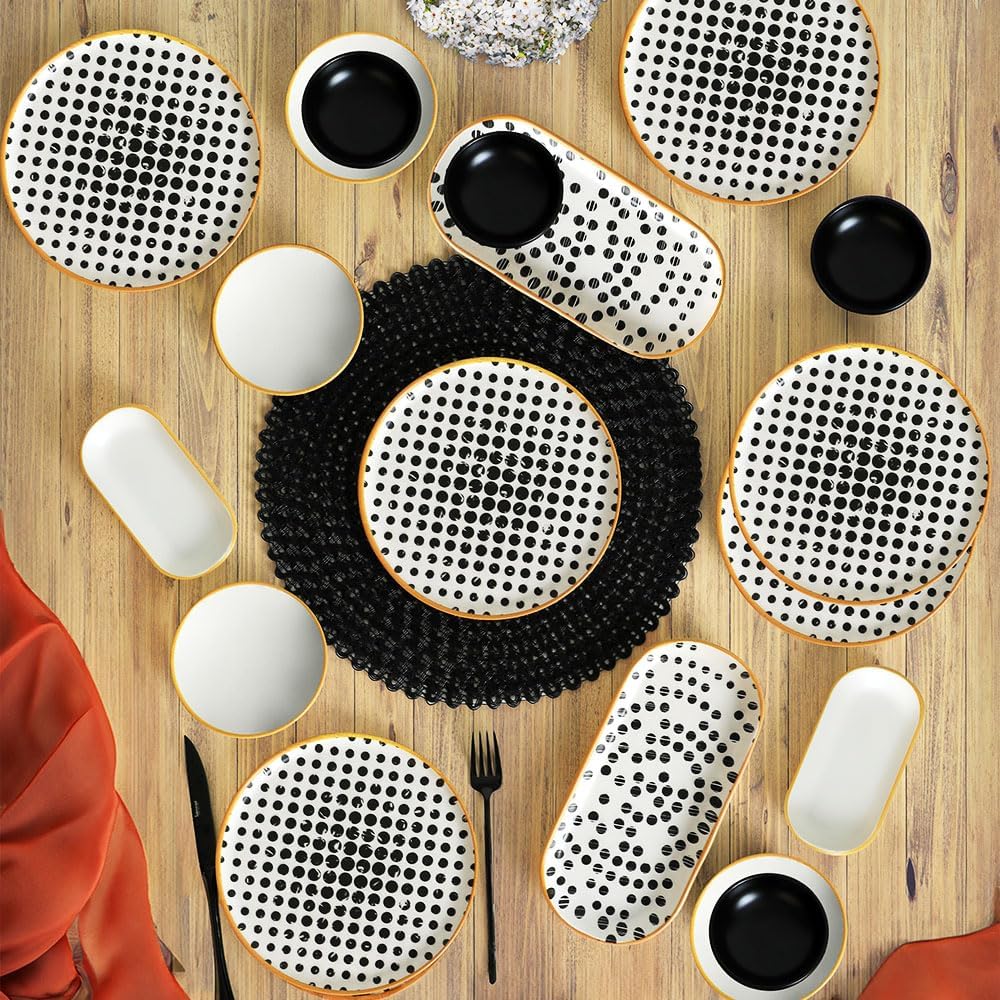 Keramika Polka Breakfast Set 18 Pieces for 6 Persons 19919-22-41