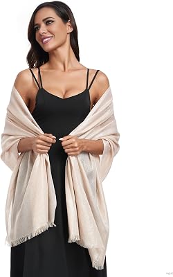 Sparkling Metallic Shawls and Wraps for Weddings Lightweight Wraps Scarf for Women Evening Formal Party