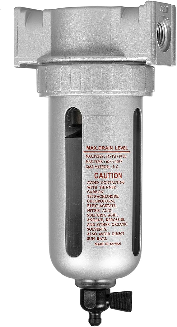 1/4" Compressed Air in Line Moisture/Water Filter Trap