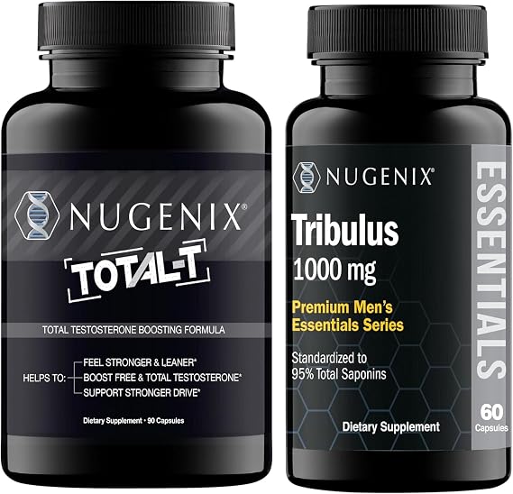 Nugenix Essentials Tribulus Terrestris Extract and Total-T Testosterone Booster for Men