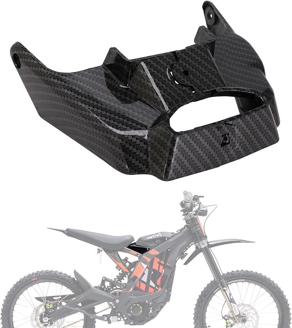 JFG RACING Sur Ron Battery Cover,Motorcycle Battery Cover Wrap Guard Protection for Surron Sur Ron Light Bee X/S Electric Dirt Bike EBike Imitation Carbon Fiber