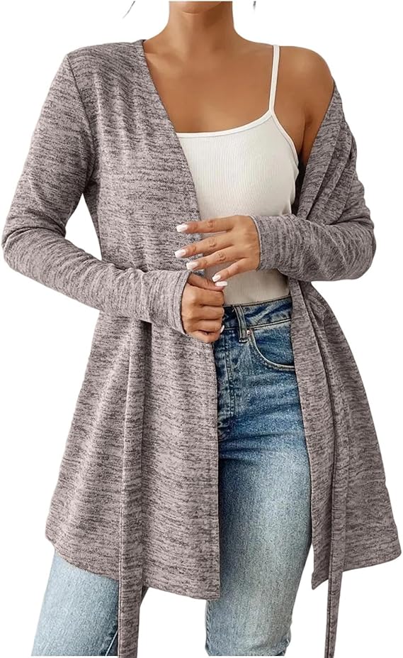 Womens Casual Loose Cardigans Knit Lightweight Long Sleeve Cardigans 2025 Fall Winter Fashion Outfits Clothes