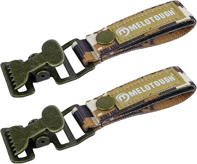 MELOTOUGH Glove Clip Tactical Glove Clips Work Glove Holders Strap with Alligator Clip for Tool Belt,Tool Bag,Tool Backpack