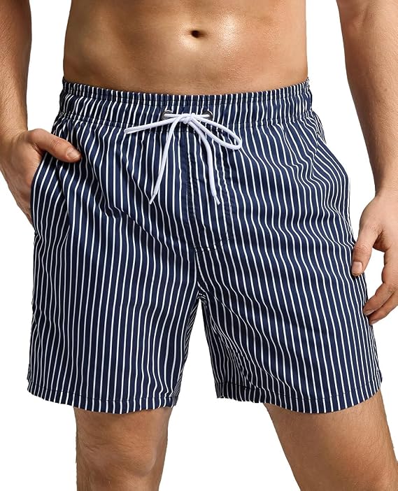 SILKWORLD Mens Swimming Trunks Swim Shorts Summer Bathing Suit Beachwear